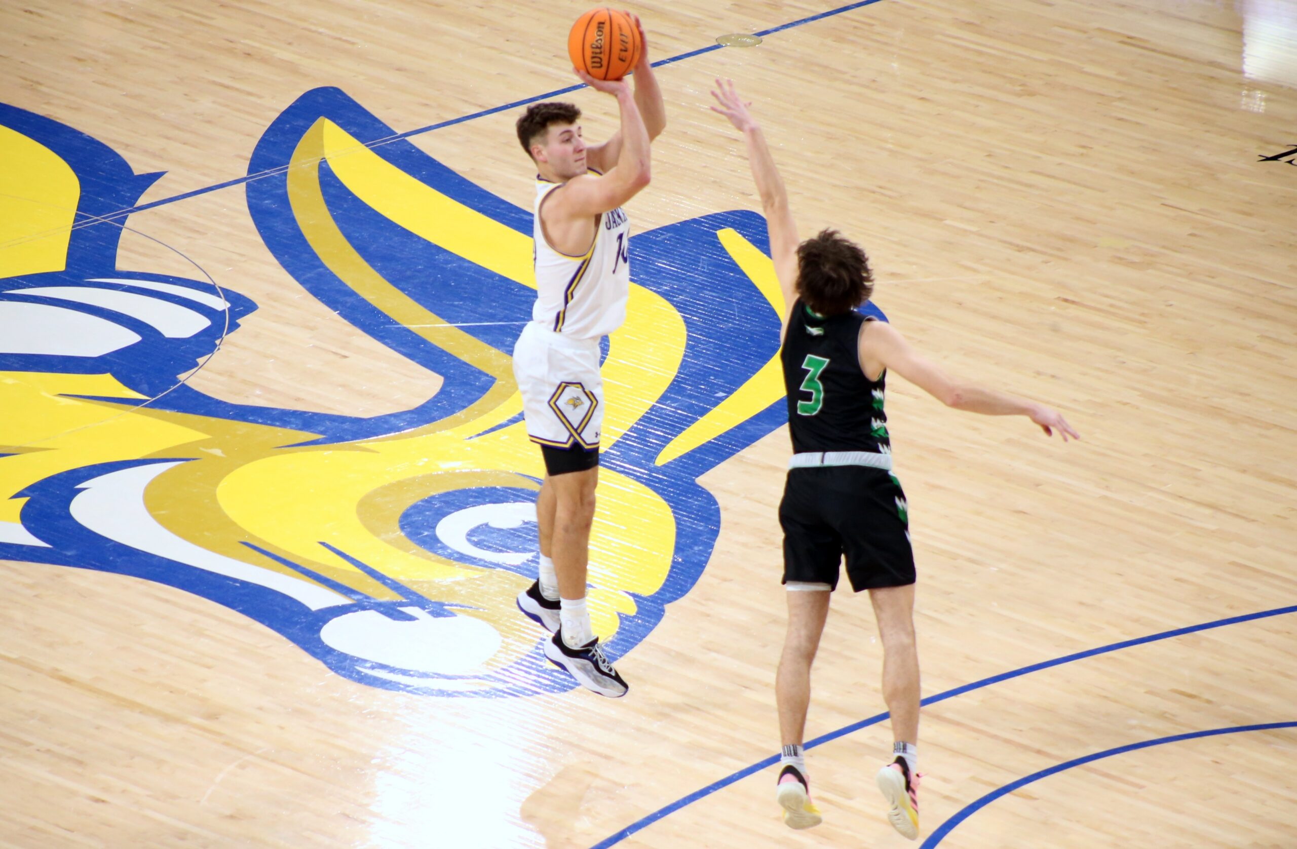 Jackrabbits top Fighting Hawks in home finale