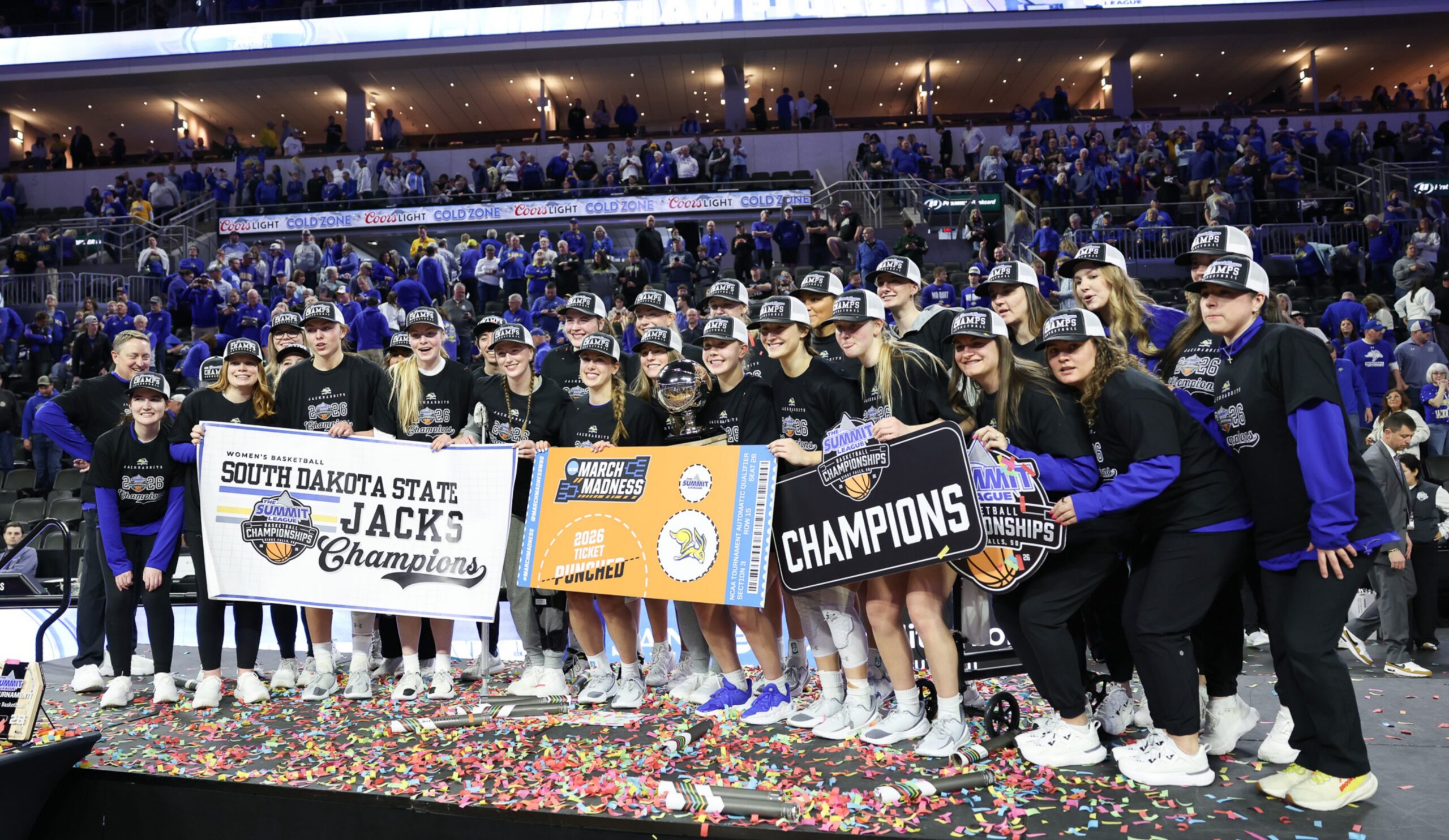 Champions once again: South Dakota State women win fourth-straight Summit League title
