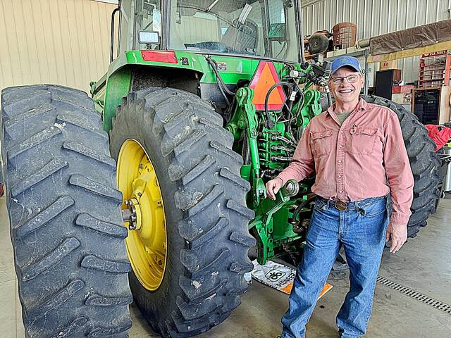 Grain farmer Jeff Thompson on March 20, 2026, on the farm he and his wife run near Lyons.
                                 Photos: Bart Pfankuch/South Dakota News Watch