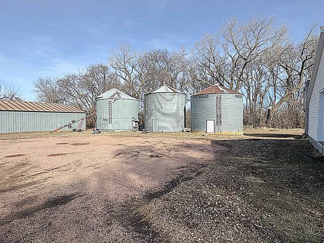 Grain bins were full of soybeans on March 20, , on the farm of Jeff Thompson of Lyons.
                                 Photos: Bart Pfankuch/South Dakota News Watch