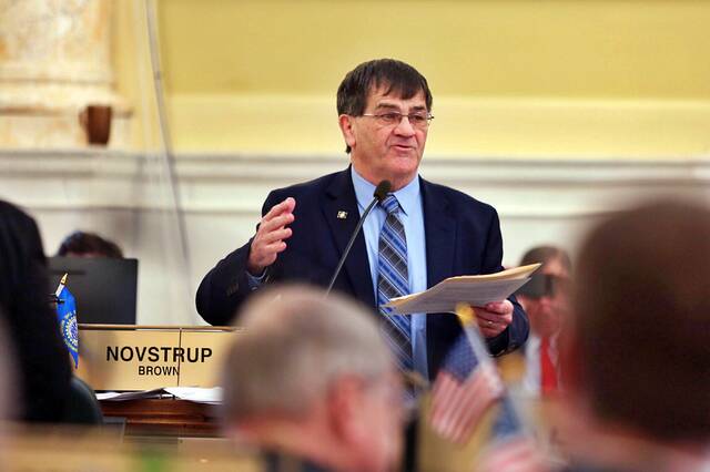 South Dakota Rep. Al Novstrup, R-Aberdeen, likens generative AI tools to the research tools lawmakers have used in the past, including internet searches, books or newspaper articles. Makenzie Huber/South Dakota Searchlight