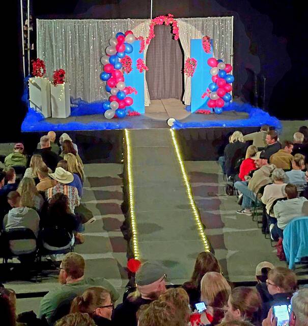 The Grand March stage at the Dacotah Bank Center was a place of prom magic for many a junior and senior on April 25 in Brookings.
                                 Courtesy photos