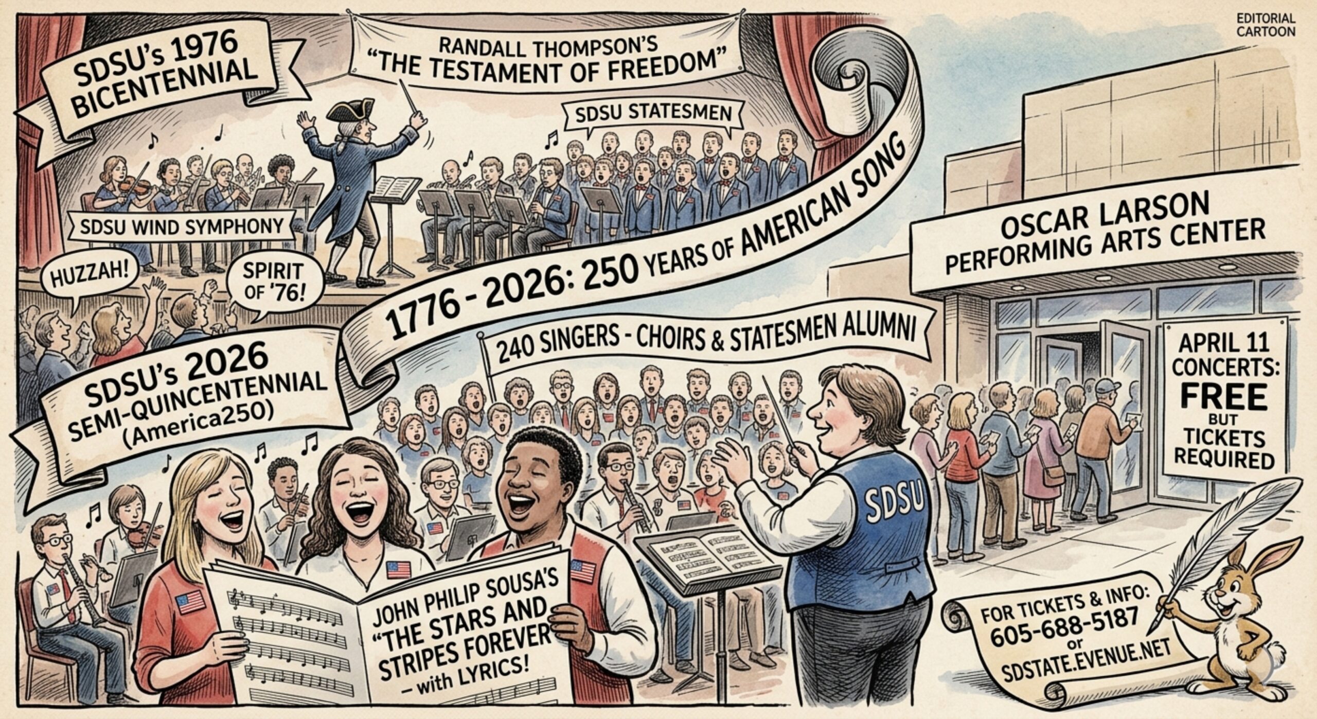 Editorial cartoon: Celebrating America’s 250th anniversary