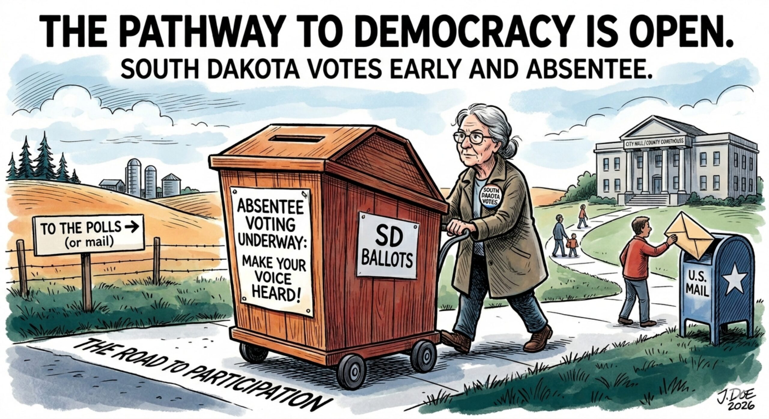 Editorial cartoon: Importance of voting