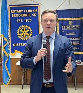 Brookings County State’s Attorney Dan Nelson gives club insights on domestic violence