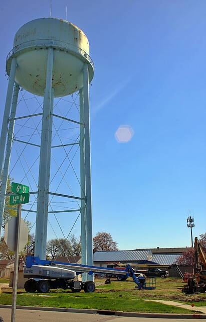 The time for demolition draws near for the iconic Sixth Street water tower in Brookings, with equipment lined up and almost ready to go on May 11 for teardown efforts, which are expected to begin this week and wrap up a couple of weeks later, if not a bit sooner depending on a variety of factors.
Mondell Keck/Brookings Register