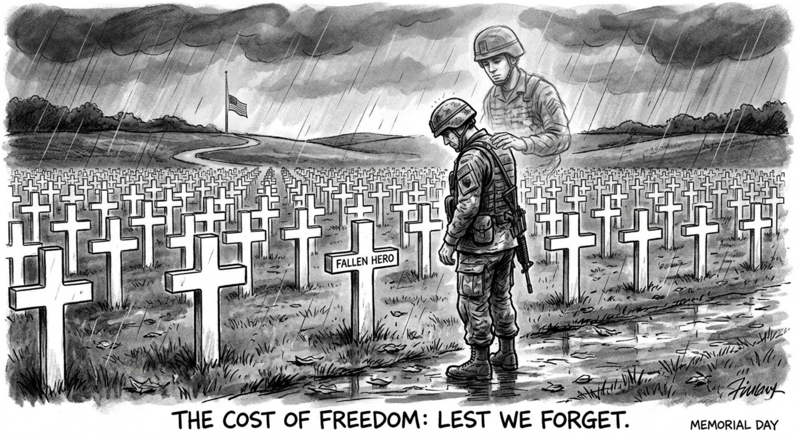 Editorial cartoon: Remembering those who made the ultimate sacrifice