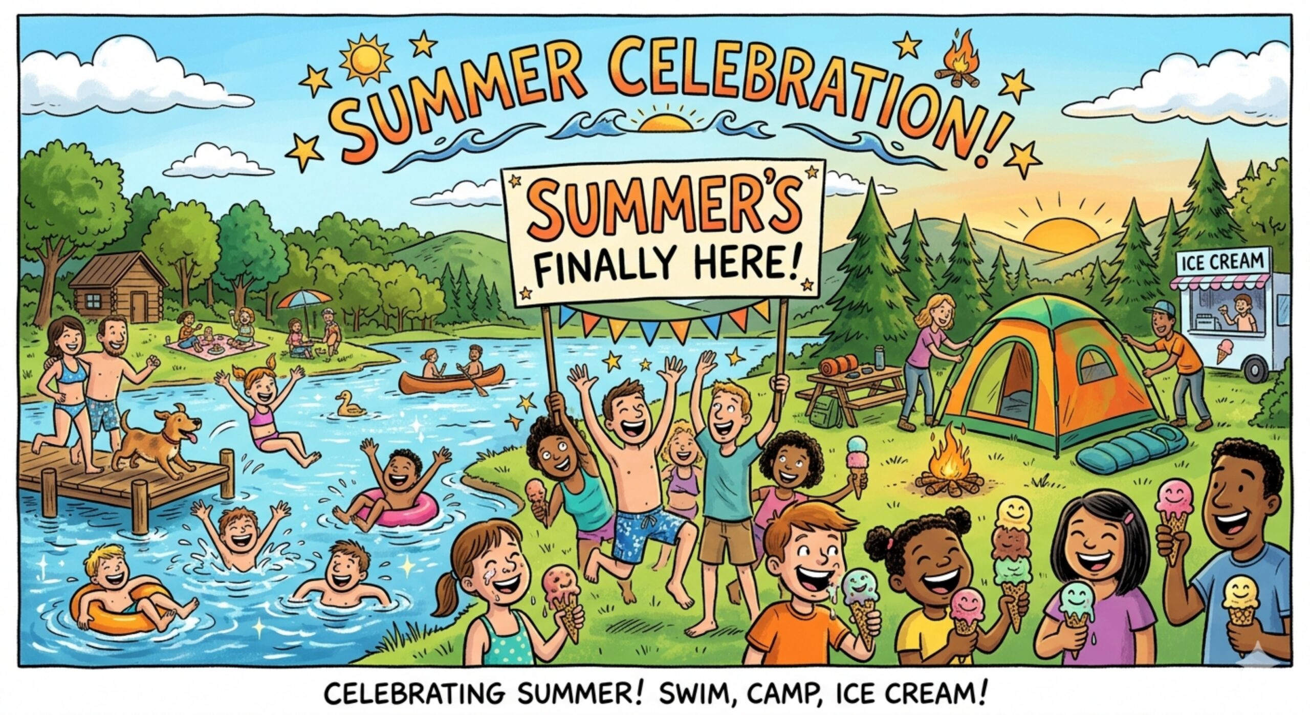 Editorial cartoon: Summertime fun arrives