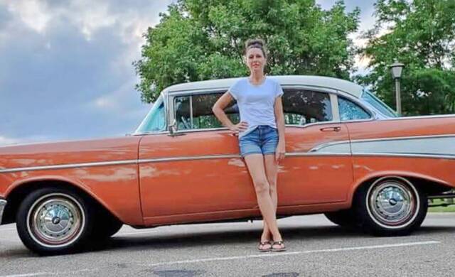 Linda Ness will enter her 57 Chevy in this weekends Brookings Car Show.
                                 Courtesy photos
