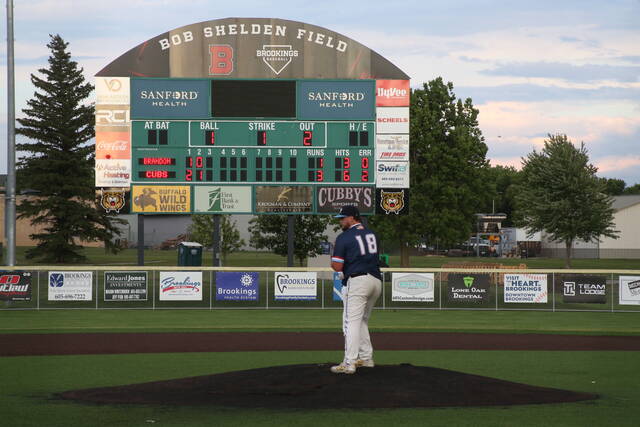 Gavin Struve | The Brookings Register
Jake Pruchniak started for the Cubs in their June 15 win.