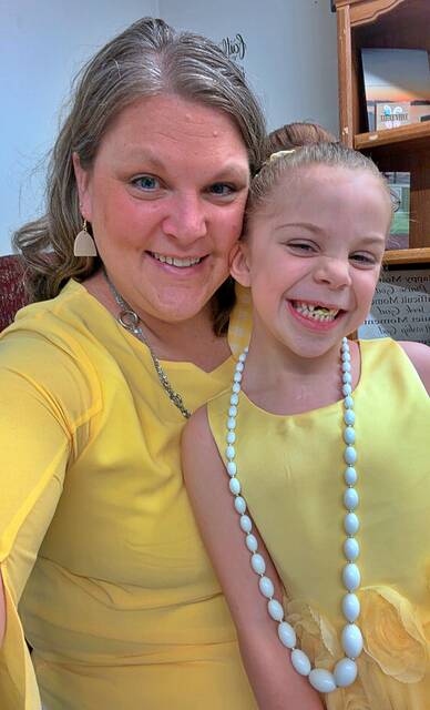This picture of Rinken and her mother, Emily Johnson, was taken on an Easter Sunday.
Courtesy photos