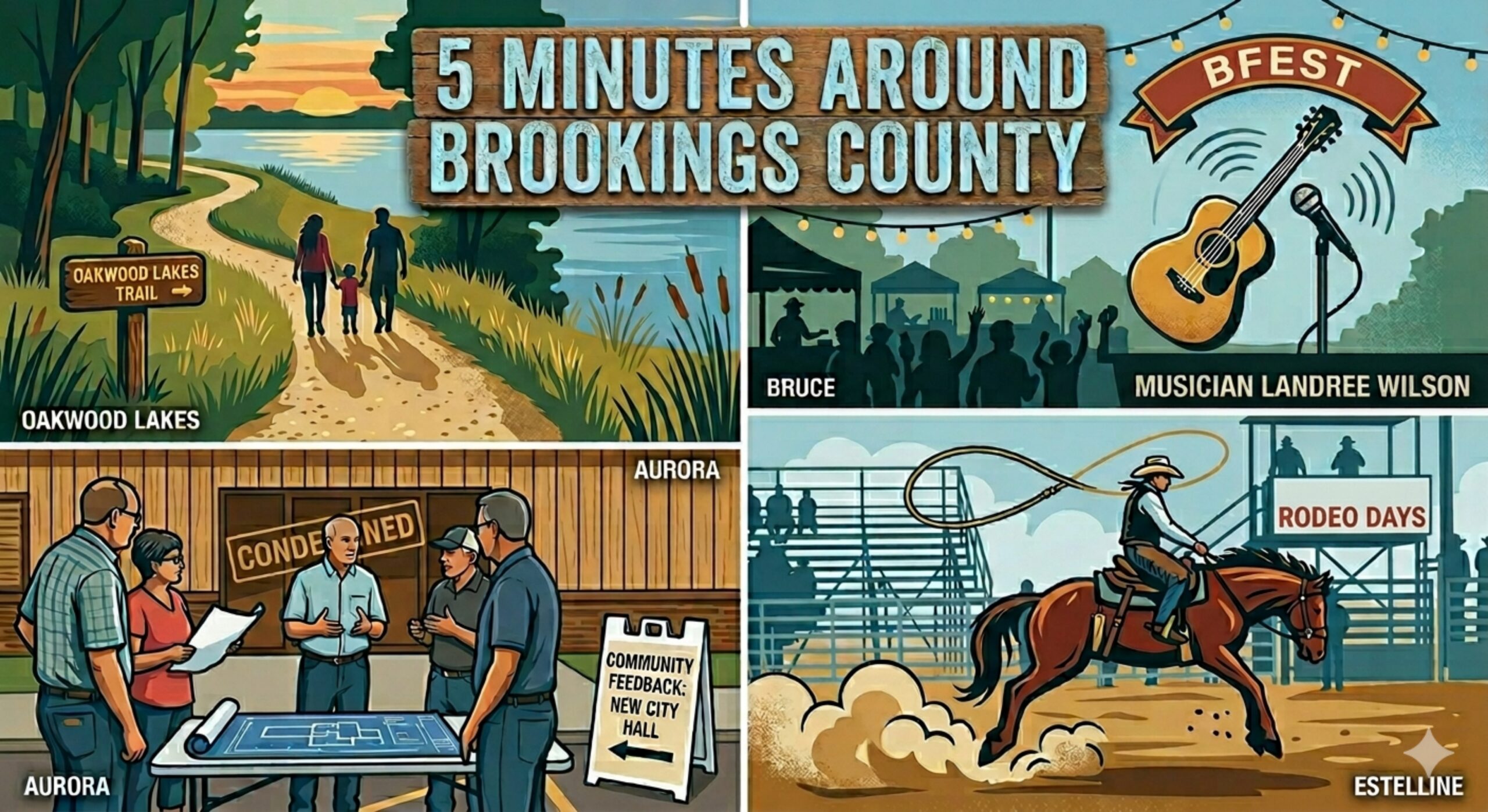 Five Minutes Around Brookings County: A rodeo, music, a town meeting and more